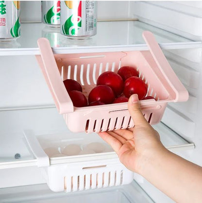 Organizador Ajustable 4 en 1 para Refrigerador – Espacio, Orden y Frescura