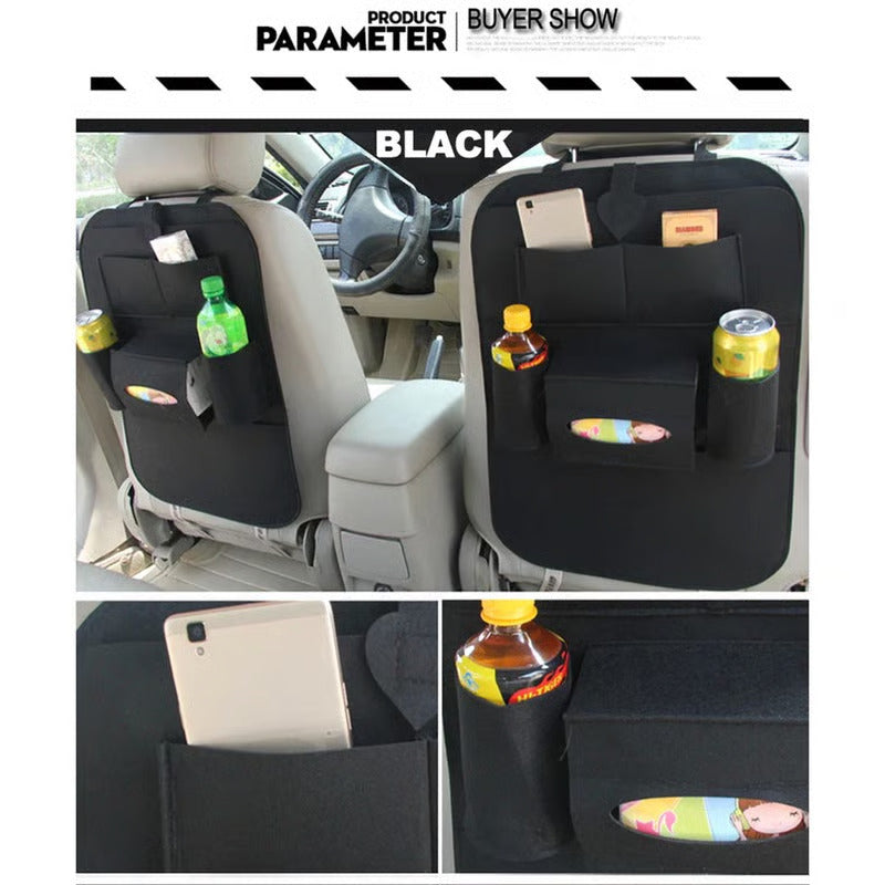🧸 Organizador de Respaldo de Asiento 🚗 – Protector Anti-Patadas para Niños (1 unidad)