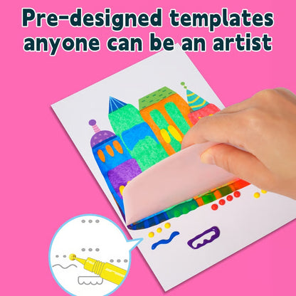 🎅20 piezas de Arte para Rascar DIY Arcoíris