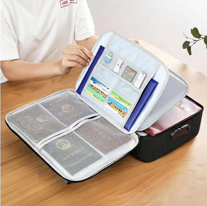 Bolsa multifuncional para guardar identificaciones