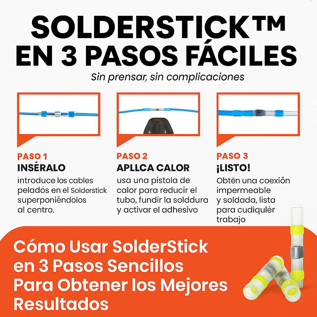 Solderstick™ Kit de conectores de cables para soldar resistentes al agua