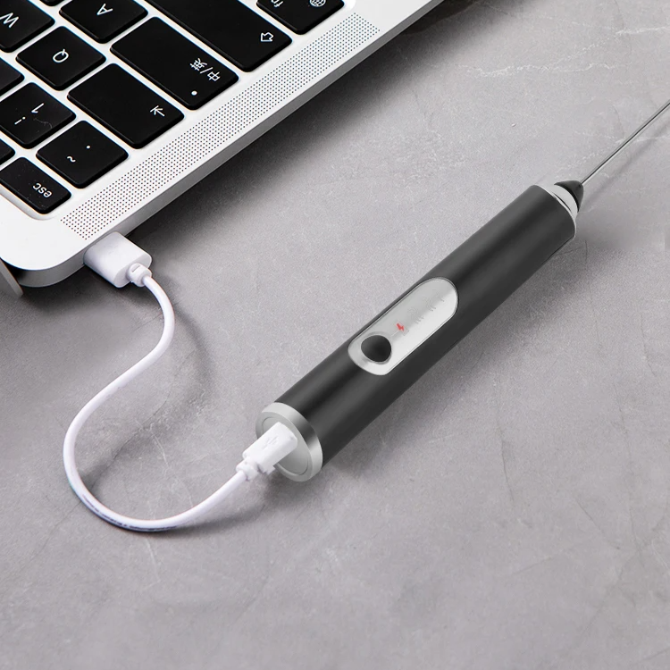 Batidor de Café, Espumador de Leche y Batidor de Huevos de 3 Velocidades Recargable por USB (2 Accesorios) - Next-Gen Uniqou™