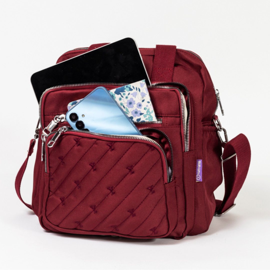 Mochila Atenas – Bandolera, USB, antirrobo