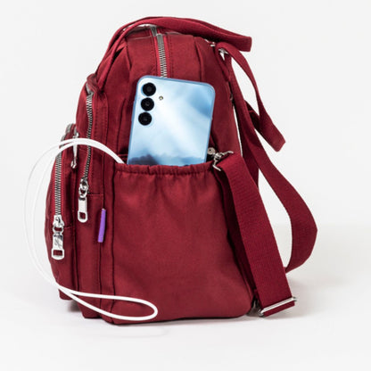 Mochila Atenas – Bandolera, USB, antirrobo