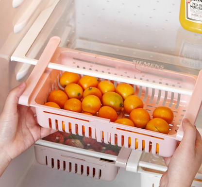 Organizador Ajustable 4 en 1 para Refrigerador – Espacio, Orden y Frescura
