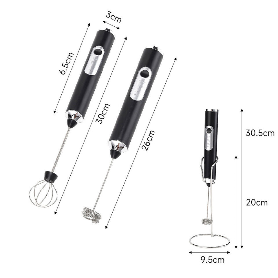 Batidor de Café, Espumador de Leche y Batidor de Huevos de 3 Velocidades Recargable por USB (2 Accesorios) - Next-Gen Uniqou™