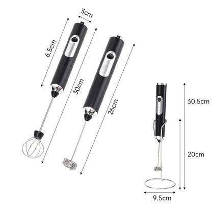 Batidor de Café, Espumador de Leche y Batidor de Huevos de 3 Velocidades Recargable por USB (2 Accesorios) - Next-Gen Uniqou™