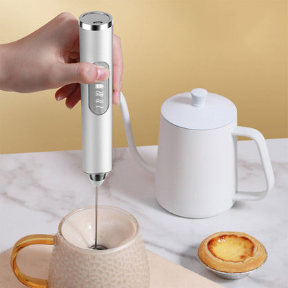 Batidor de Café, Espumador de Leche y Batidor de Huevos de 3 Velocidades Recargable por USB (2 Accesorios) - Next-Gen Uniqou™