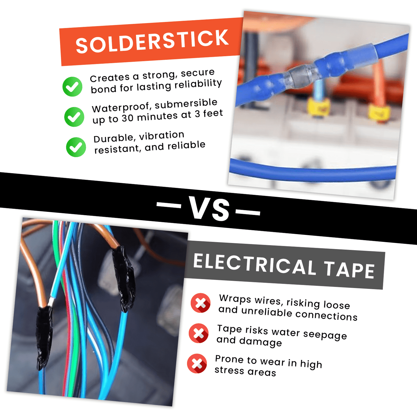 Solderstick™ Kit de conectores de cables para soldar resistentes al agua